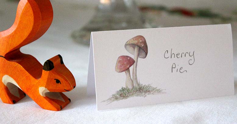 Mushroom Table Cards