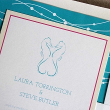 seahorse wedding invitations