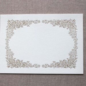 VERSAILLES LETTERPRESS TABLE CARDS