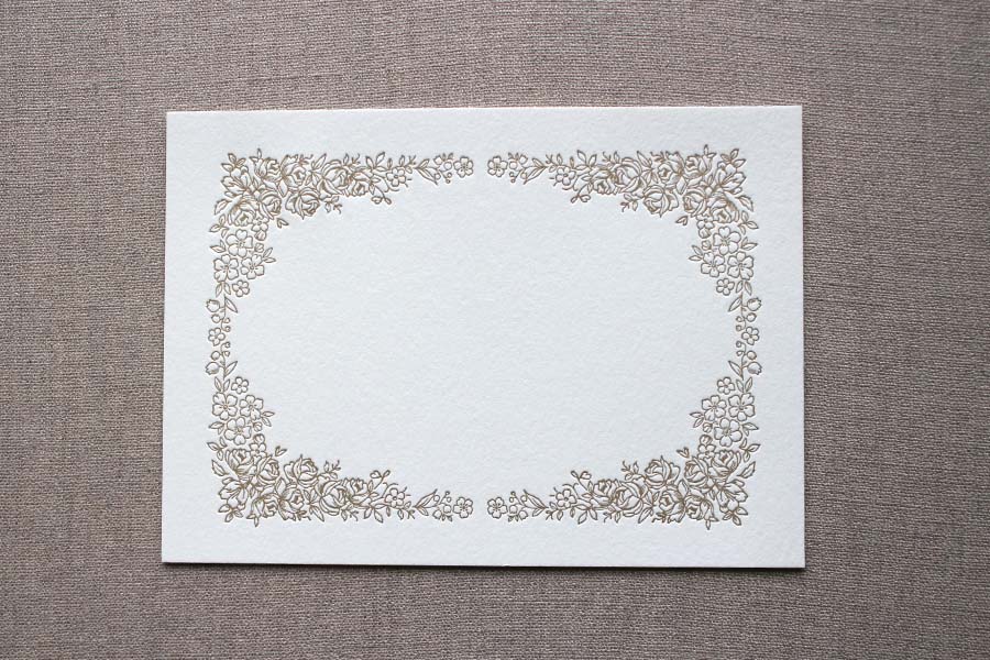 VERSAILLES LETTERPRESS TABLE CARDS