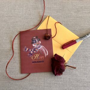 Snowman<span style="display:inline-block">Happy Holidays</span>