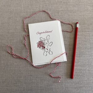 Bunny <span style="display:inline-block">Congratulation Cards</span>