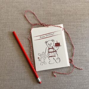 Teddy <span style="display:inline-block">Birthday Cake Cards</span>